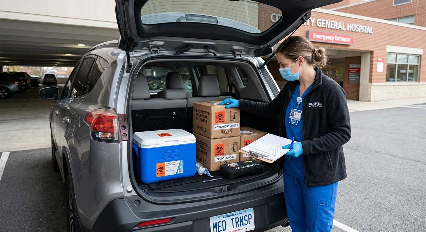 How to Transport Medical Supplies Using Your Own Vehicle