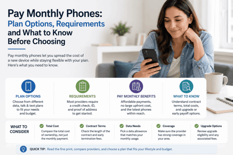 Pay Monthly Phones: Plan Options, Requirements and What to Know Before Choosing